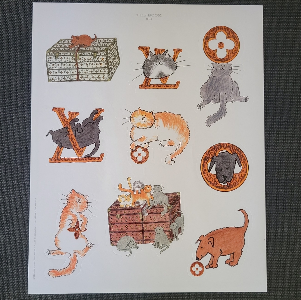 Authentic LV stickers (Book # 9)